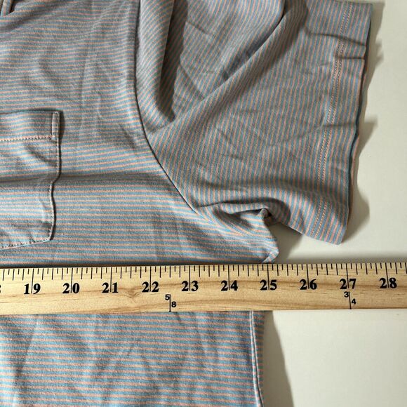 Vineyard Vines Polo Shirt Edgartown Mens Size XL Striped Pima Blend Golf Stretch - Picture 6 of 9